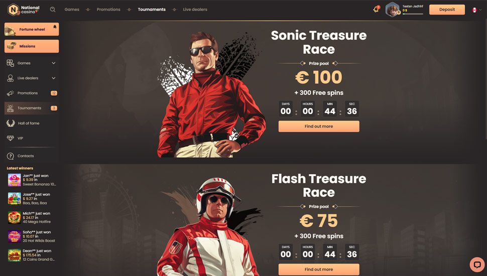 National Casino Tournaments