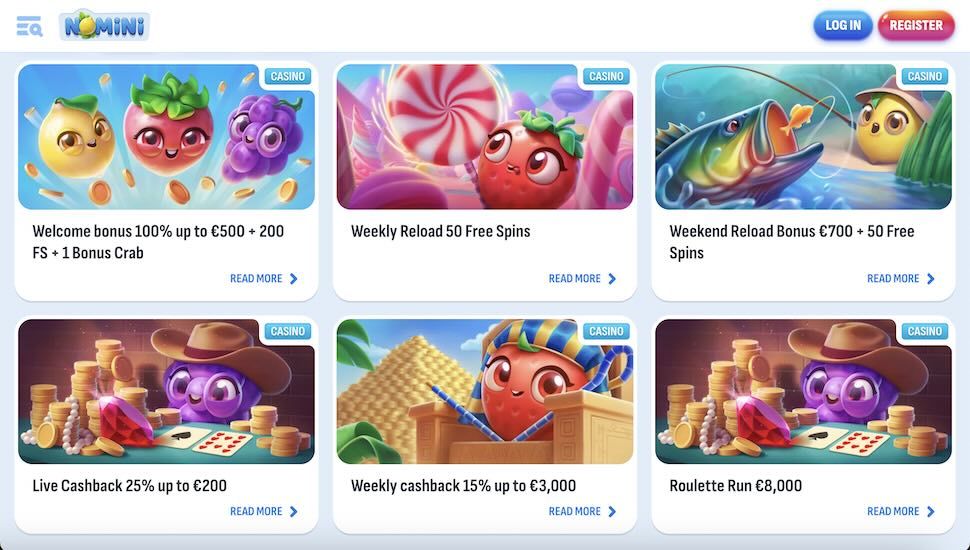 Nomini Bonuses