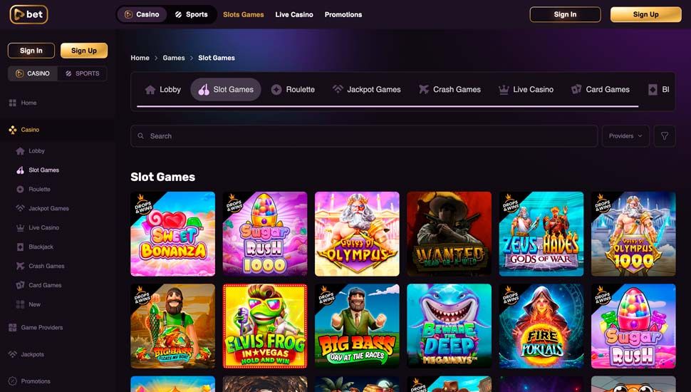 Playbet.io casino Slots