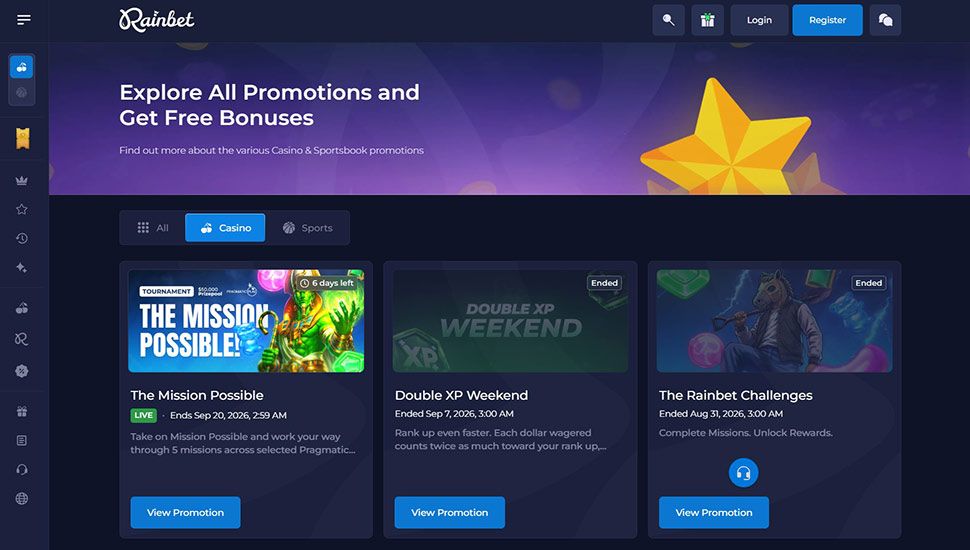 Rainbet Casino - List of Tournaments