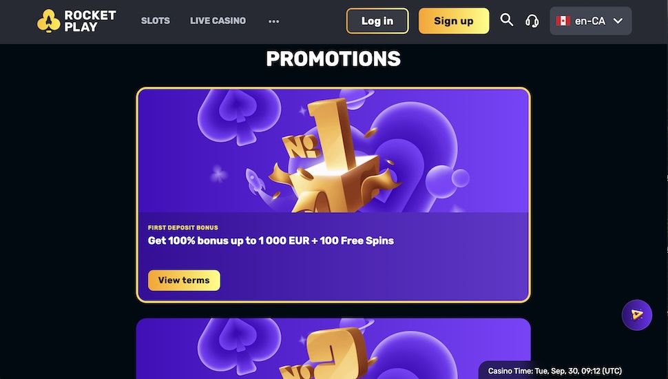 Rocketplay Casino Bonuses