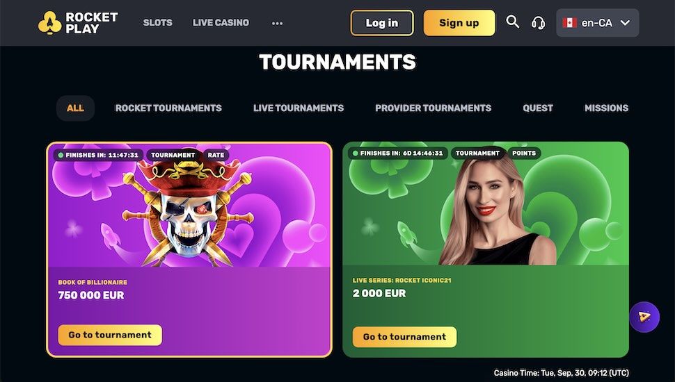 Rocketplay Casino Tournaments