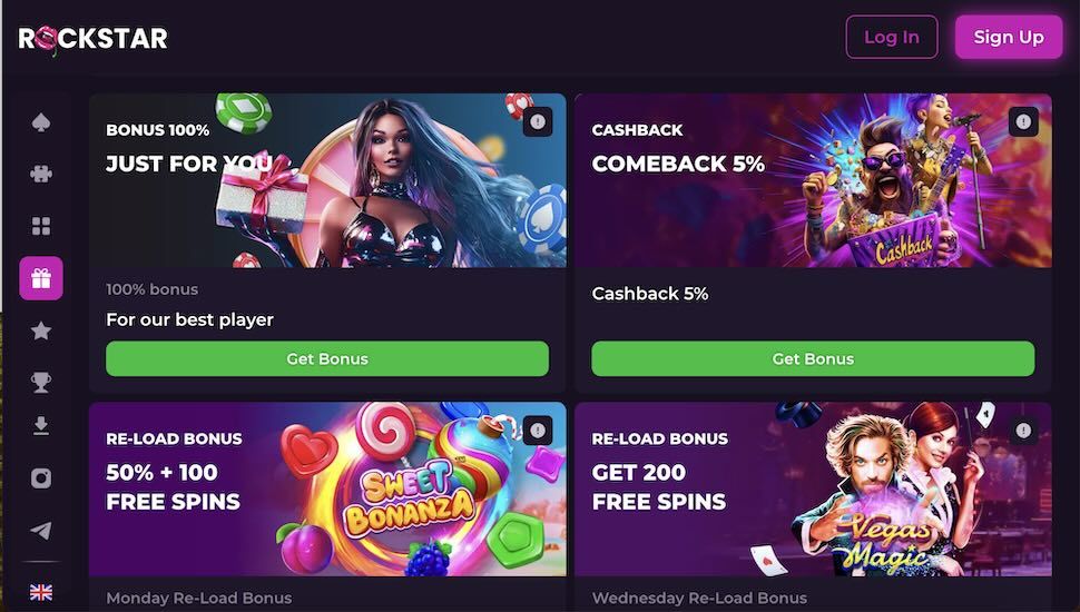 Rockstar Casino Bonuses