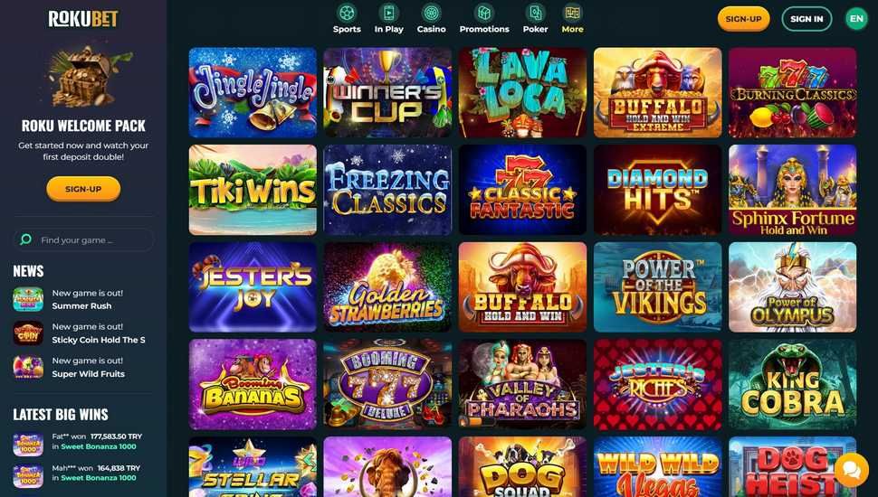 Roku casino slots page