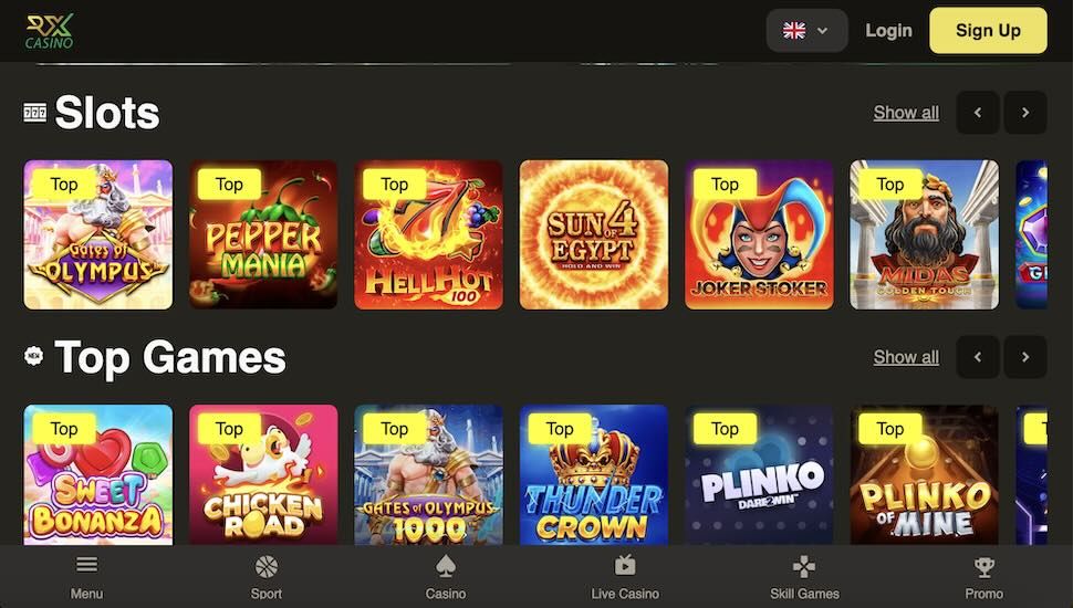 RX Casino Games