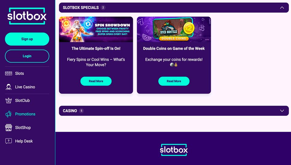 slotbox casino Tournaments