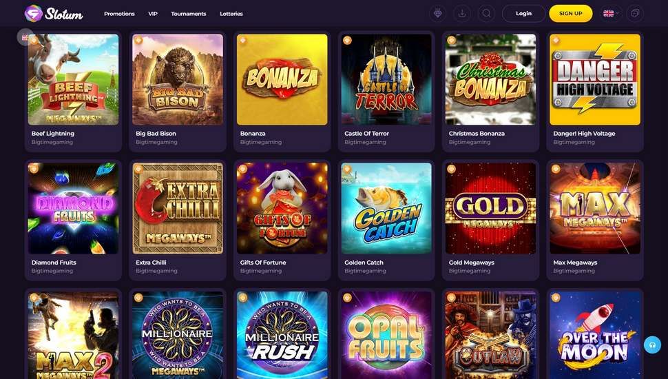 Slotum casino slots page