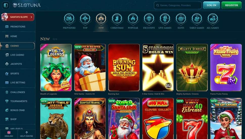 Slotuna casino slots page