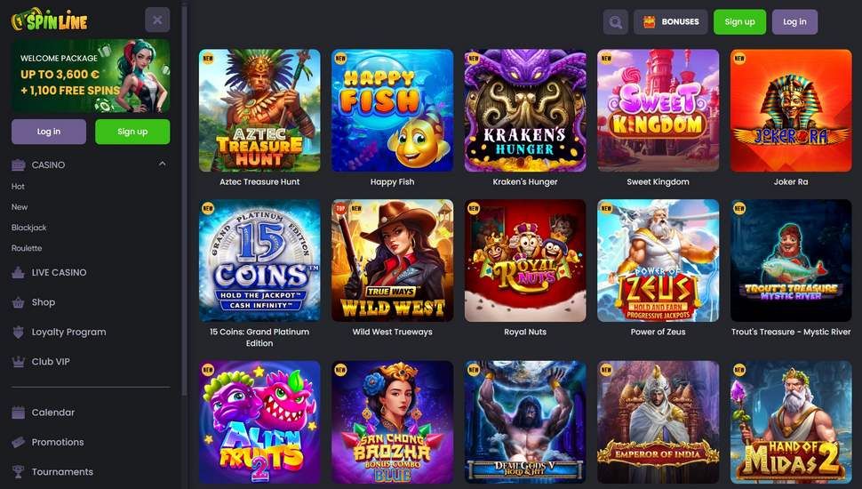 Spinline casino slots