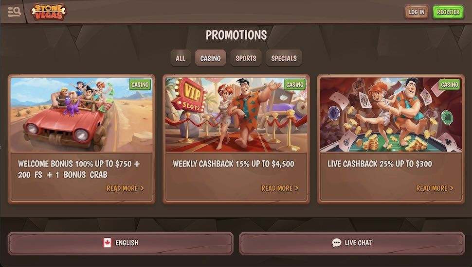 Stonevegas Casino Bonuses