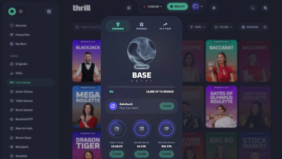 Thrill Casino - Rewards