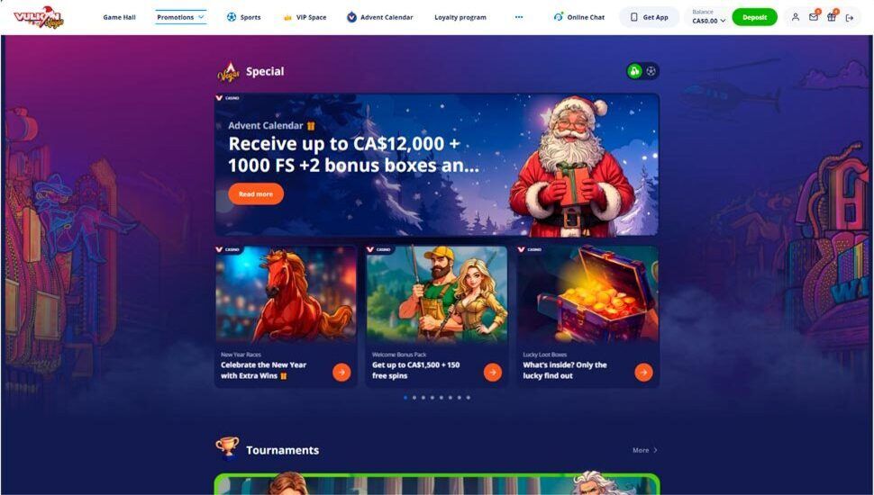 Vulkan Vegas promotions