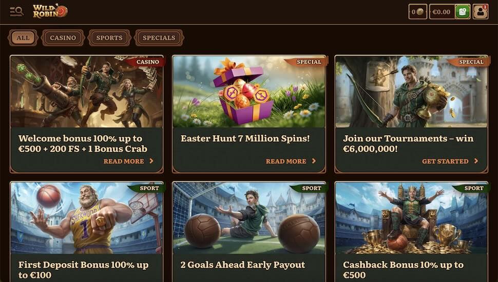 Wild Robin Bonuses