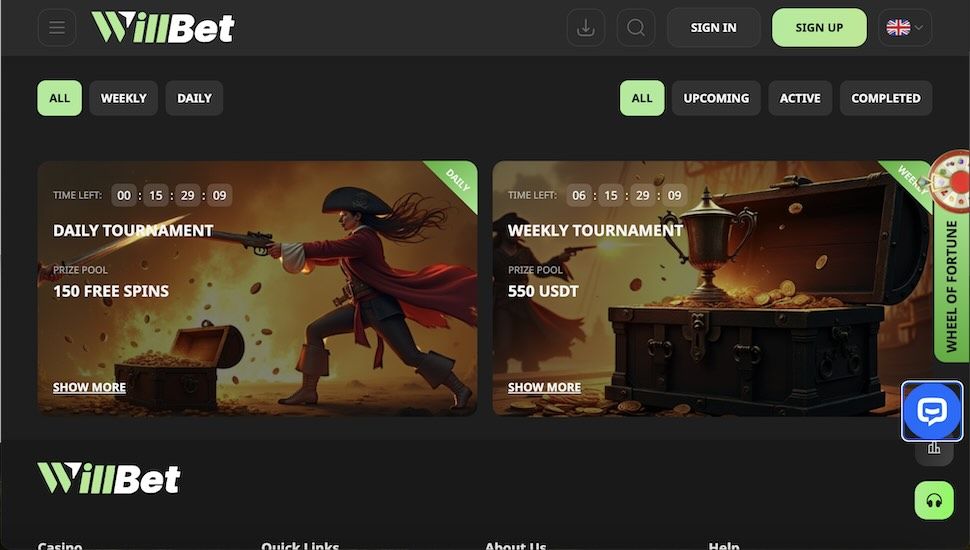 willbet tournaments