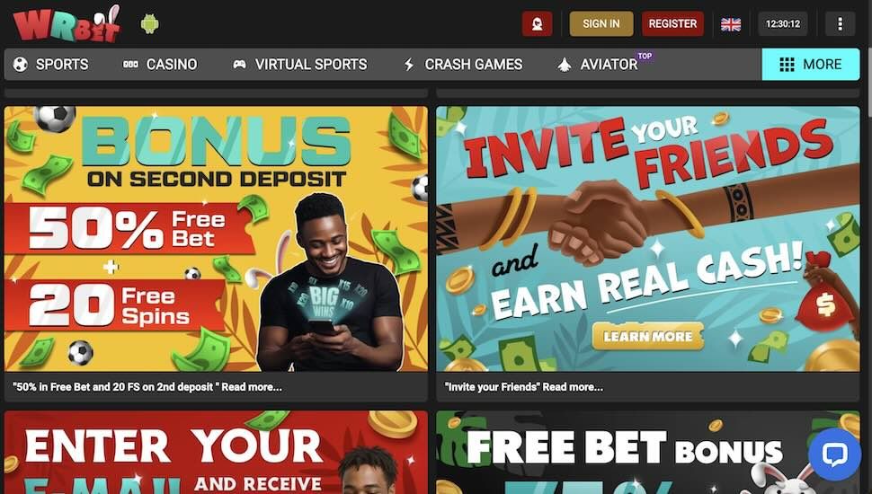 Wrbet Casino Bonuses