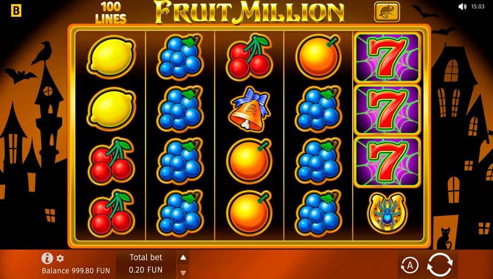 Fruit Million slot gameplay