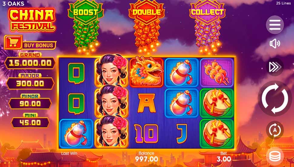 China Festival slot gameplay