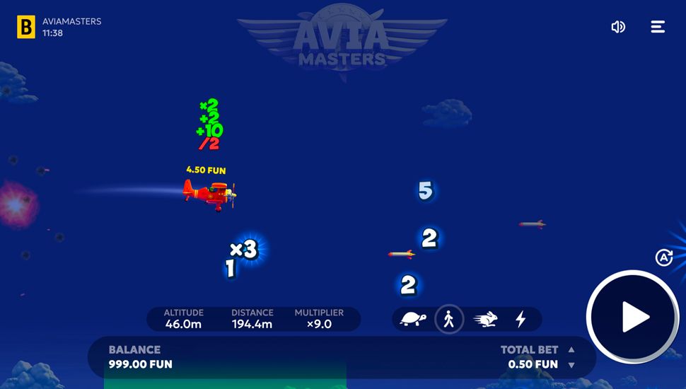 Aviamasters crash game