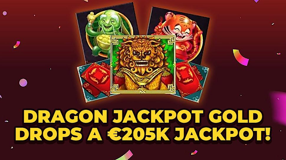 Dragon Jackpot Gold Drops a Euro 205K Jackpot!