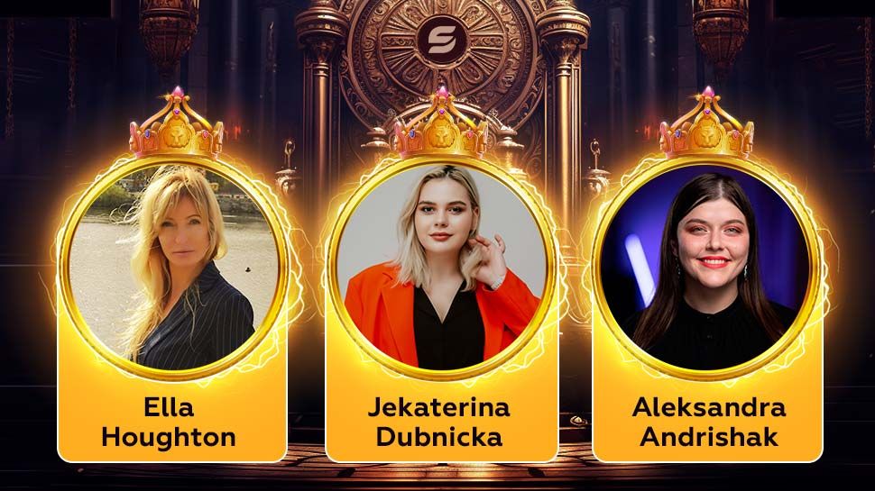 Aleksandra Andrishak, Ella Houghton and Jekaterina Dubnicka