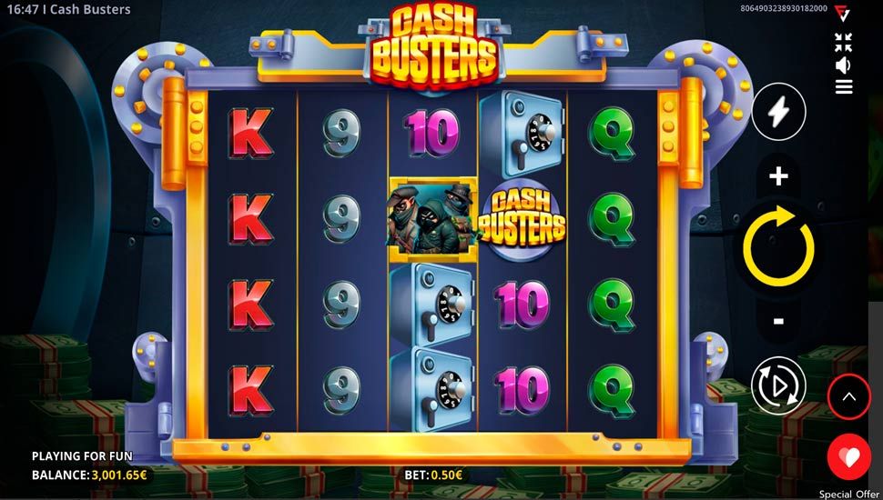 Cash Busters slot gameplay