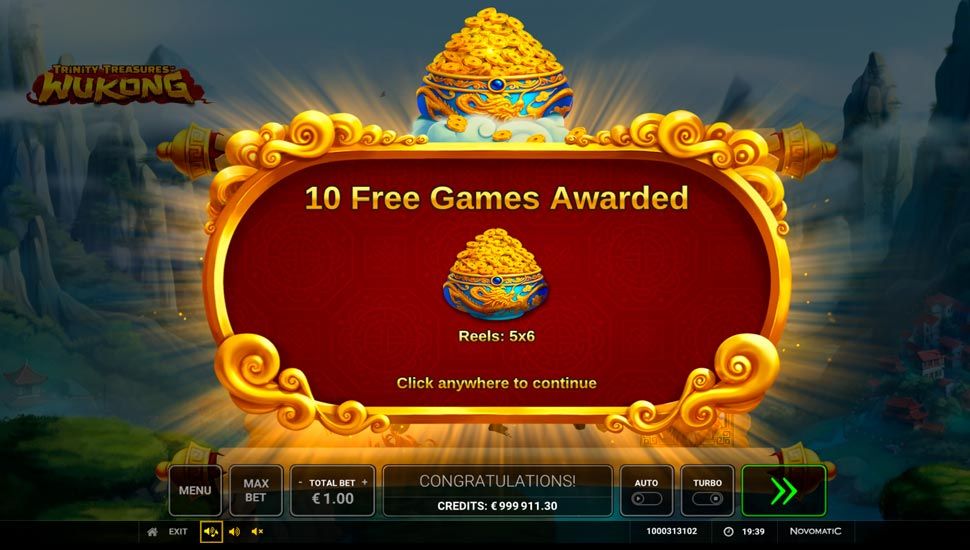 Trinity Treasures Wukong slot