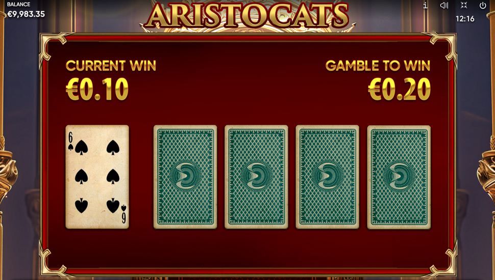 Aristocats slot risk game