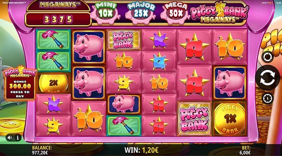 Intense Piggy Bank Megaways - Gameplay