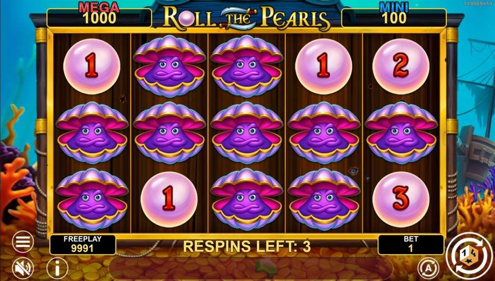 Roll the Pearls Hold and Win slot pearl respin