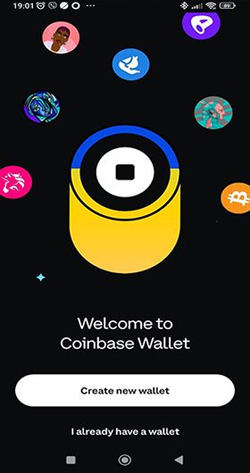 Deposit with Coinbase wallet - Step 1