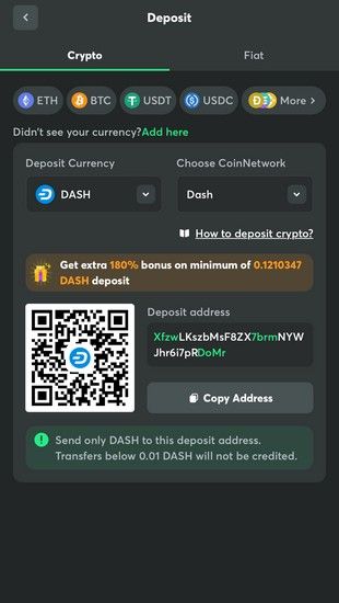 Dash deposit 4