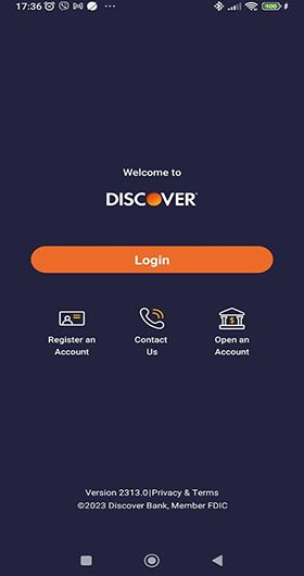 Deposit with Discover Card step 1