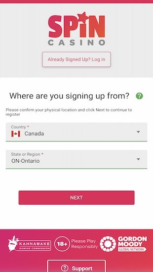 Regiister Flexepin Casino