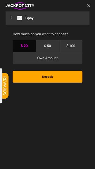 deposit payment via GPay