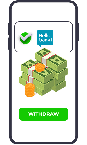 Withdraw with Hello Bank! - Step 3