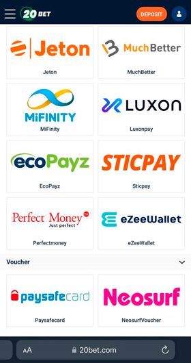 Mifinity payment withdraw - step 1