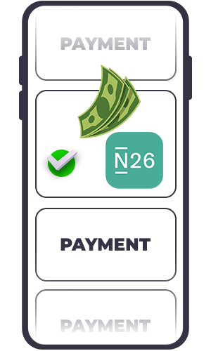 Select N26 from the withdrawal options