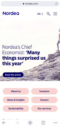how to register Nordea step 1