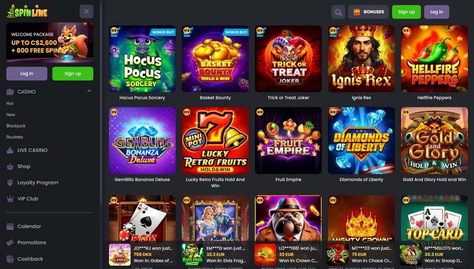 Spinline casino