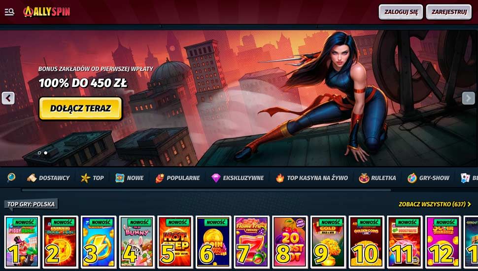 lobby kasyna Allyspin