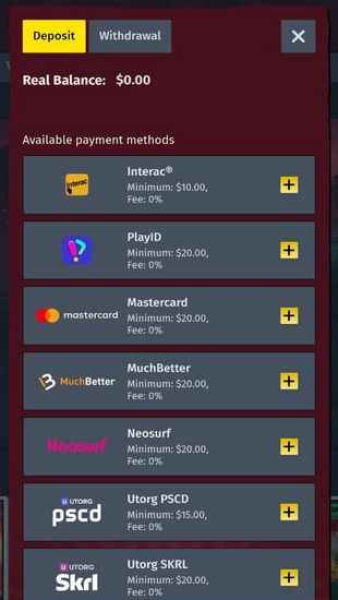 How do I deposit using Prepaid Cards - step 1