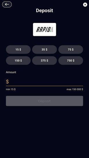 Rapid Transfer how to deposit - step 4
