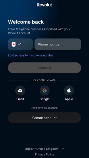 How to Deposit Using Revolut - step 1
