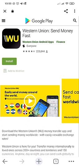 how to register Western Union step 2
