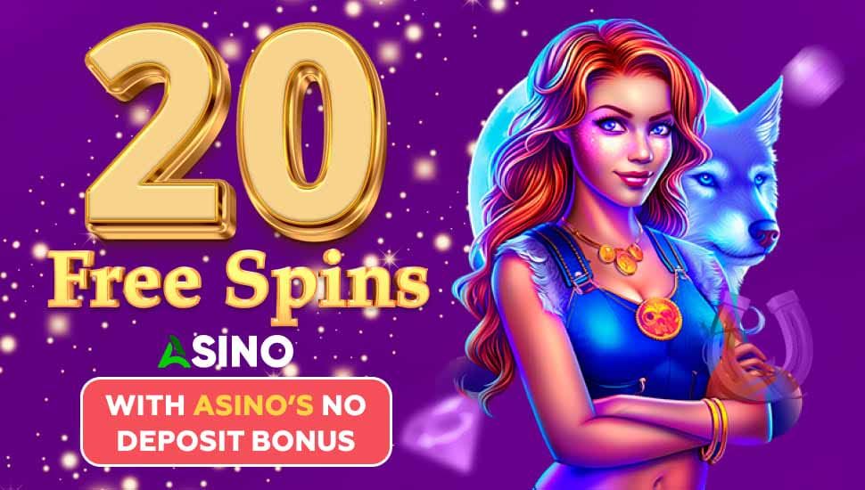 100 Free Spins in Lady Wolf Moon at Asino