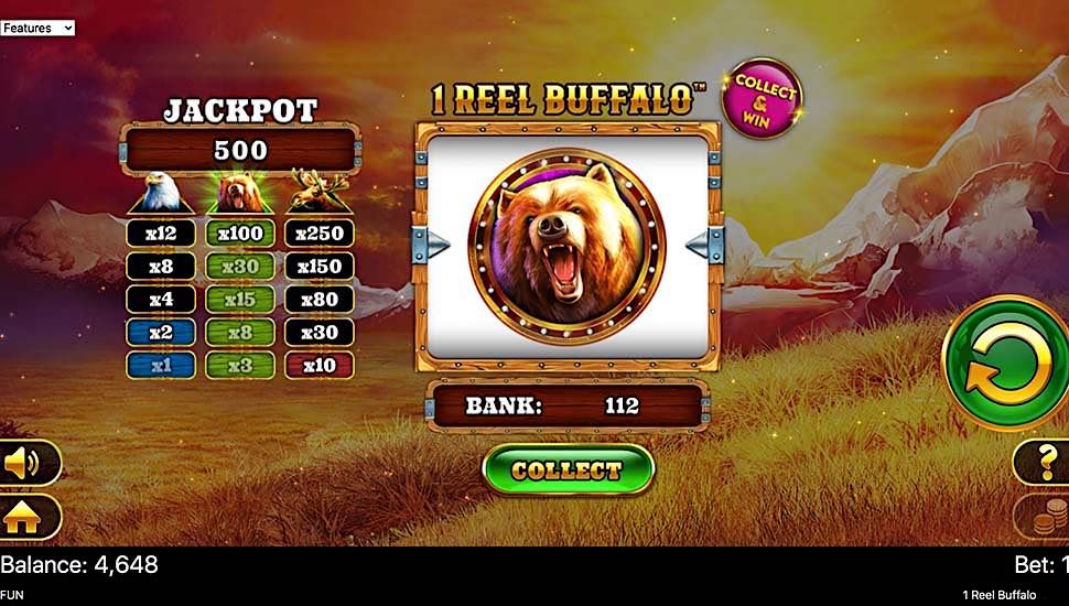 1 Reel Buffalo slot Guaranteed pots