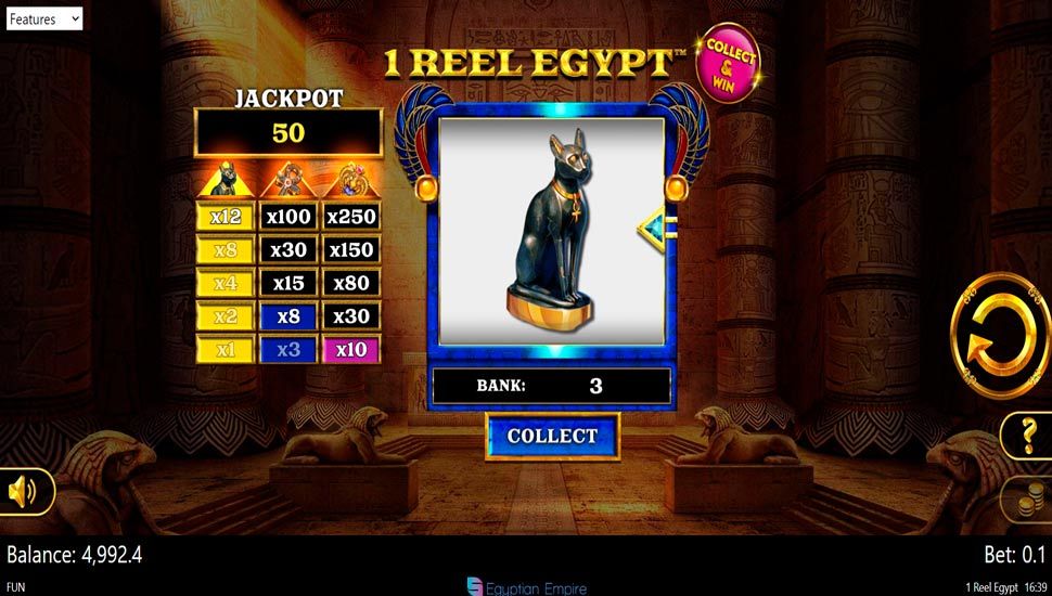 1 Reel Egypt slot Special Wins