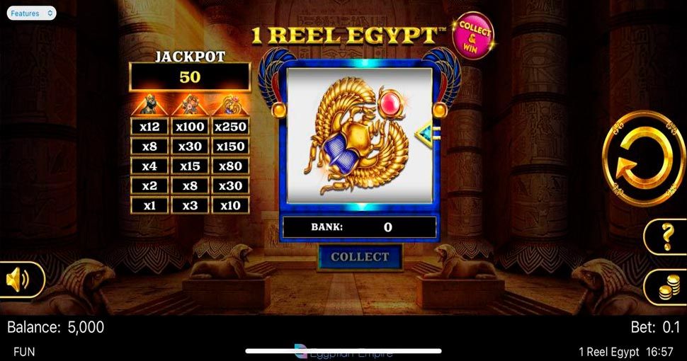 1 Reel Egypt slot mobile