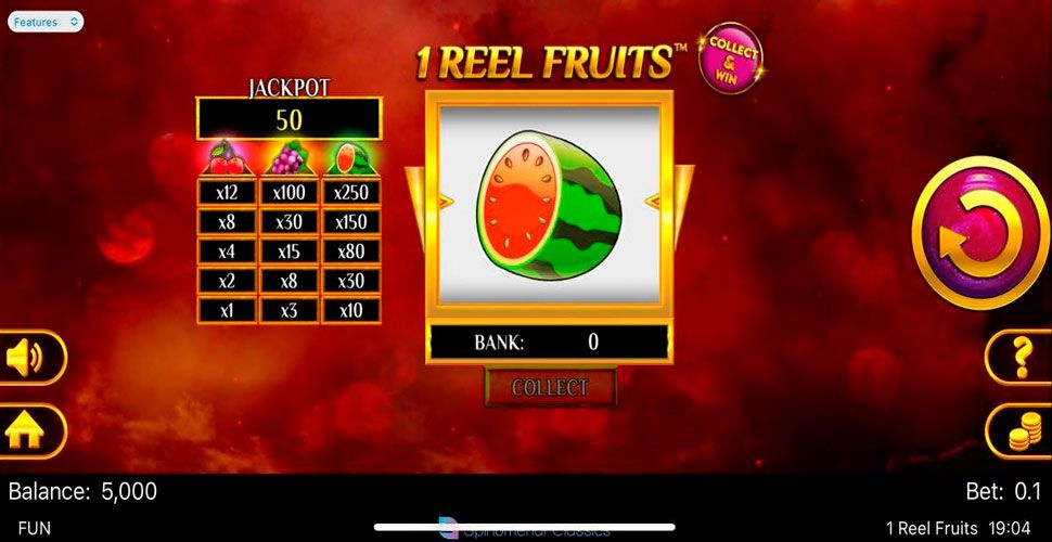 1 Reel Fruits slot mobile