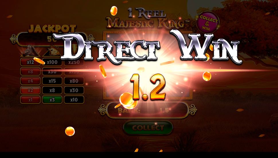 1 Reel Majestic King slot Special Wins
